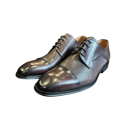 Buy Woven Durham Oxford Shoe - Coffee | Oxford Shoess at Woven Durham