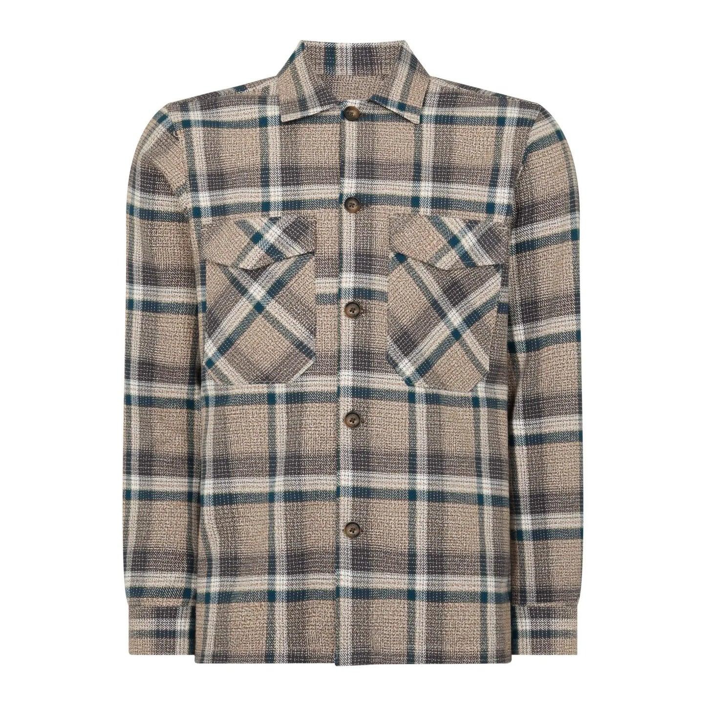 Buy Remus Uomo Paolo Check Overshirt Jacket - Brown (Copy) | Bomber Jacketss at Woven Durham