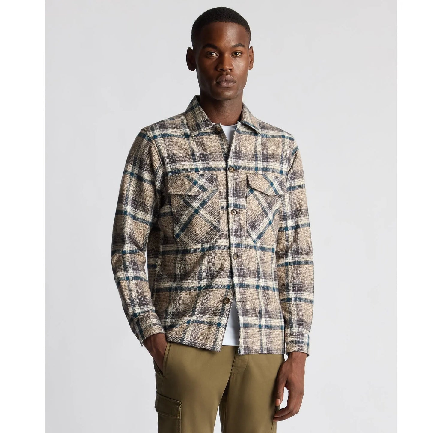 Buy Remus Uomo Paolo Check Overshirt Jacket - Brown (Copy) | Bomber Jacketss at Woven Durham