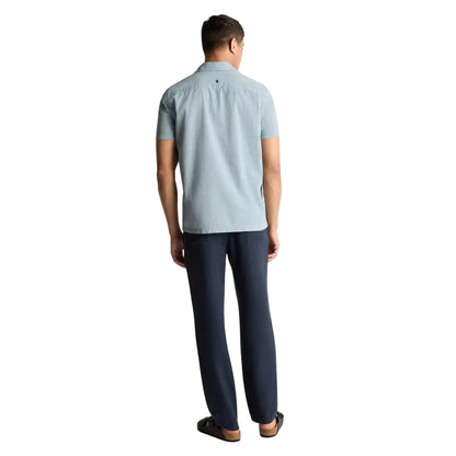 Buy Remus Uomo Paolo Denim Short Sleeve Shirt - Blue | Short-Sleeved Shirtss at Woven Durham