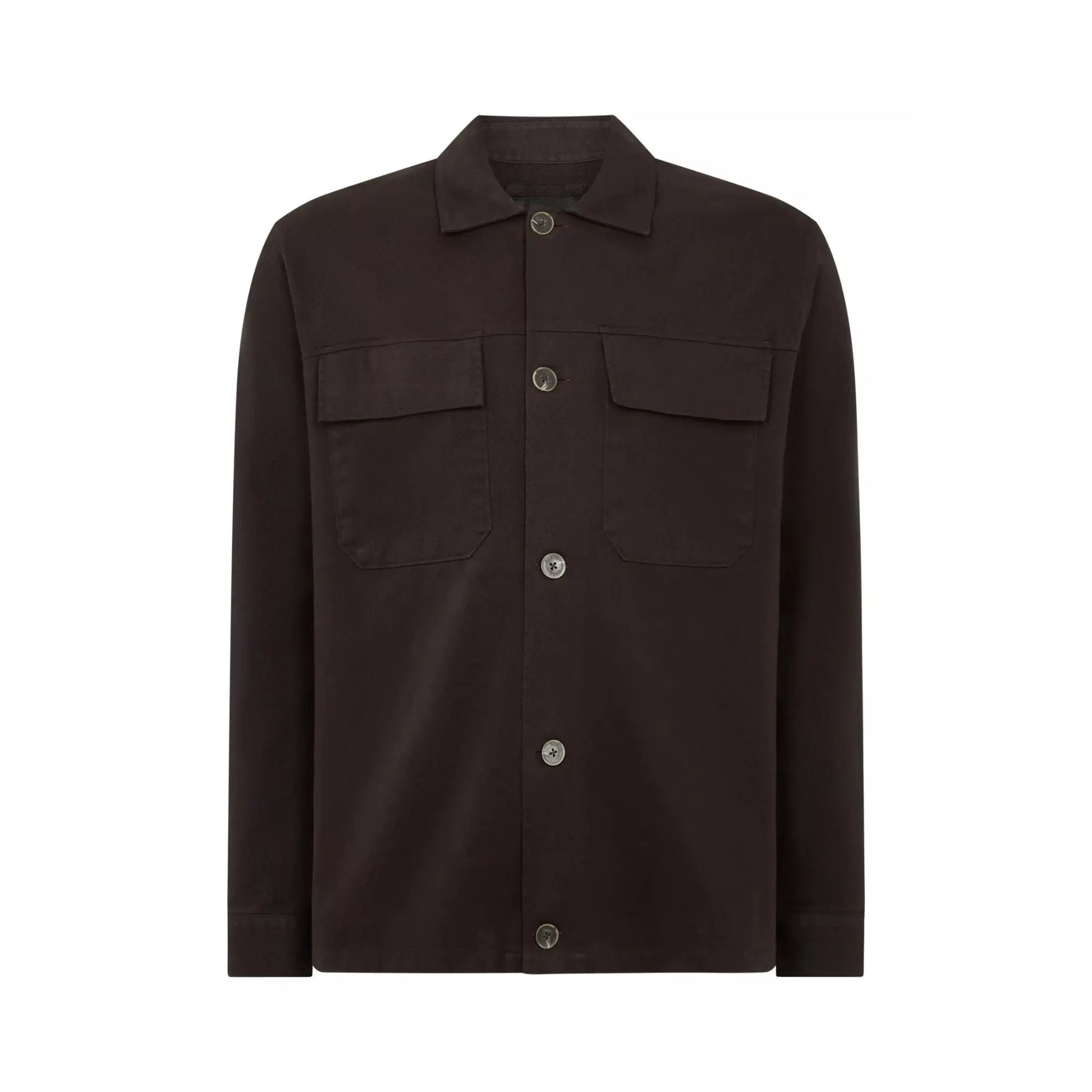 Buy Remus Uomo Paolo Overshirt Jacket - Dark Brown | Overshirtss at Woven Durham