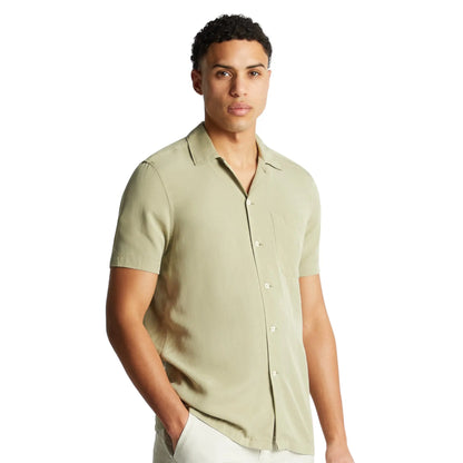Buy Remus Uomo Paolo Tapered Short Sleeve Shirt - Green | Short-Sleeved Shirtss at Woven Durham