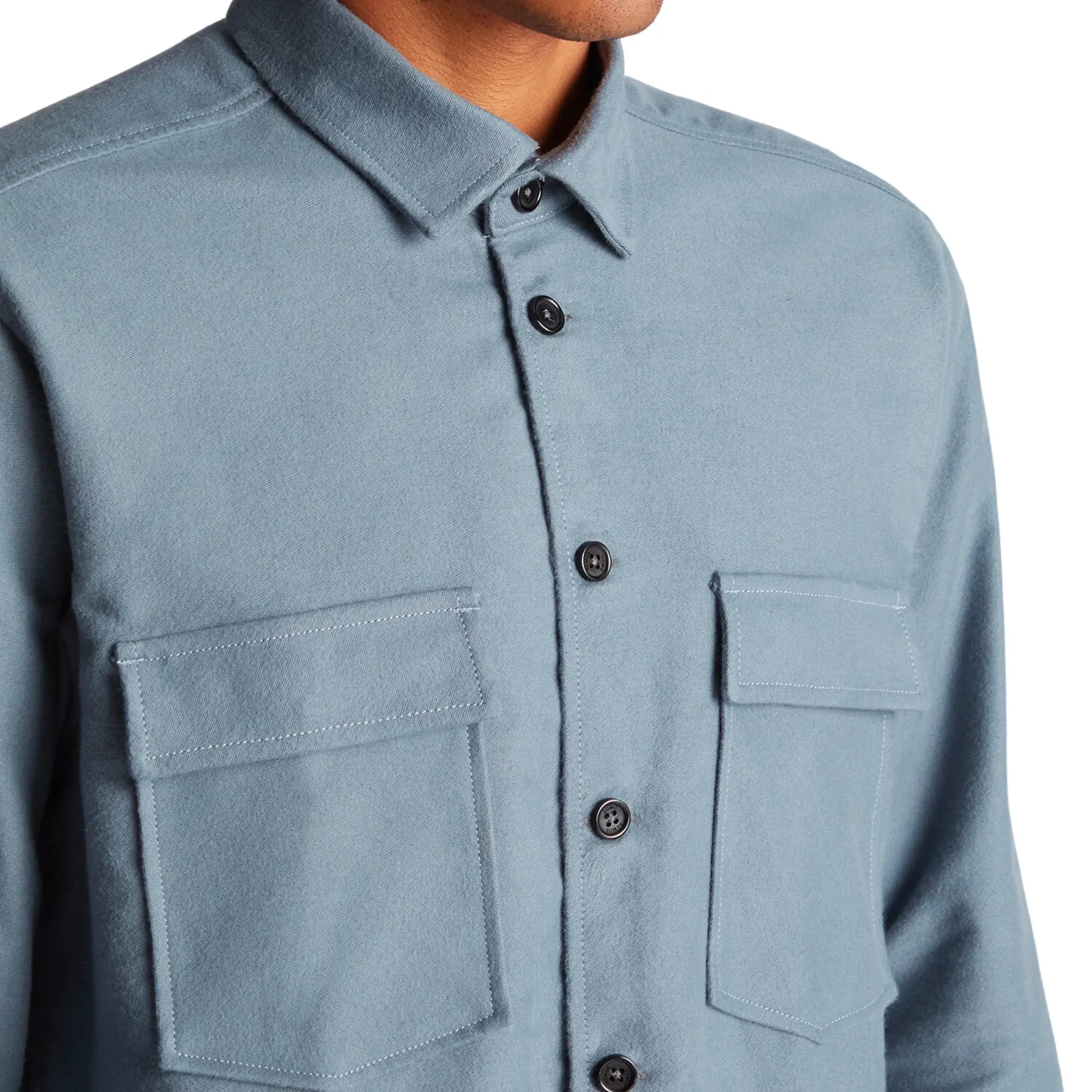 Buy Remus Uomo Parker Overshirt - Blue | Overshirtss at Woven Durham
