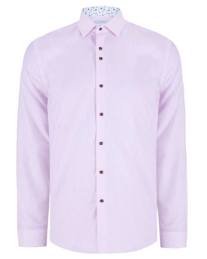 Buy Marnelli Sartoria Pinstripe Shirt - Pink/White | Long-Sleeved Shirtss at Woven Durham