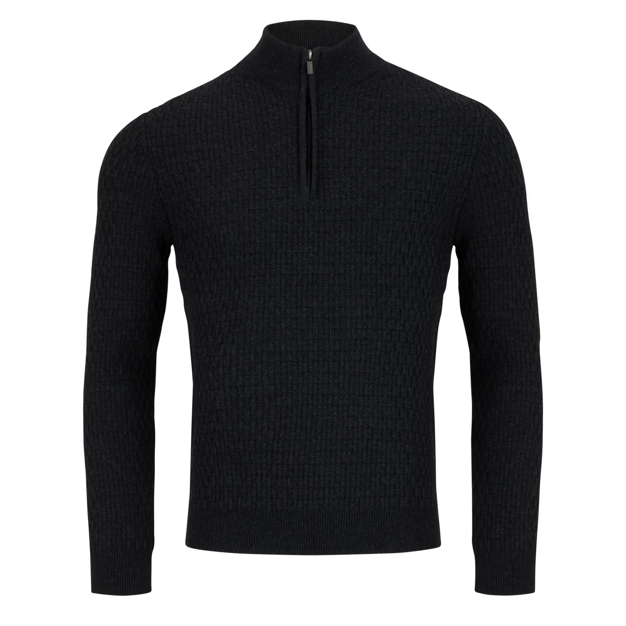 Remus Uomo Quarter Zip Jumper - Navy | Buy Men's Zip-Up – Woven Durham