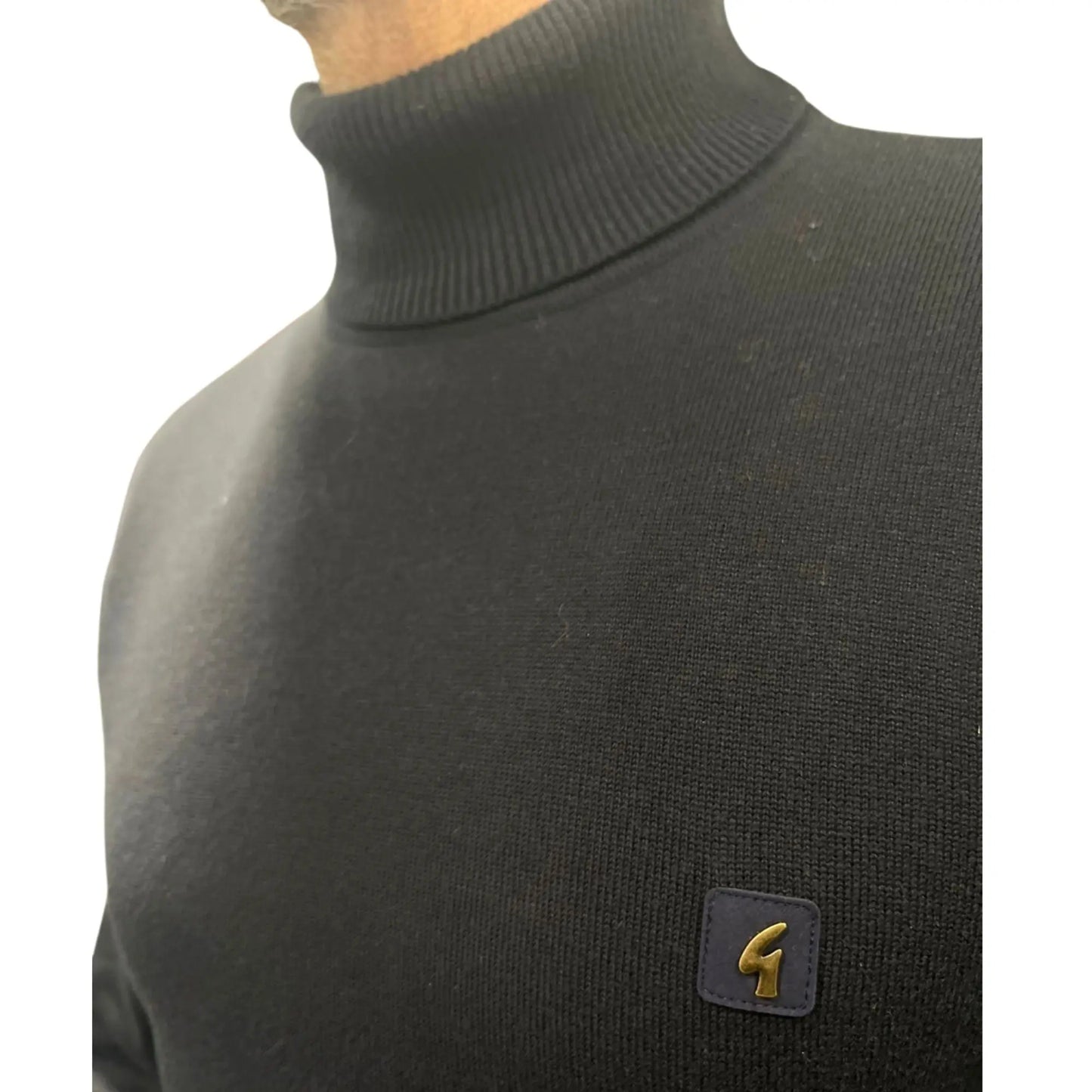 Buy Gabicci Vintage Ricardo Navy Roll-Neck Jumper | Roll-Neck Jumperss at Woven Durham