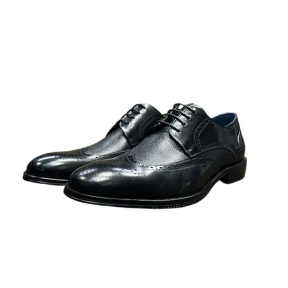 Buy Sergio Duletti Rico Brogues - Black | Brogue Shoess at Woven Durham
