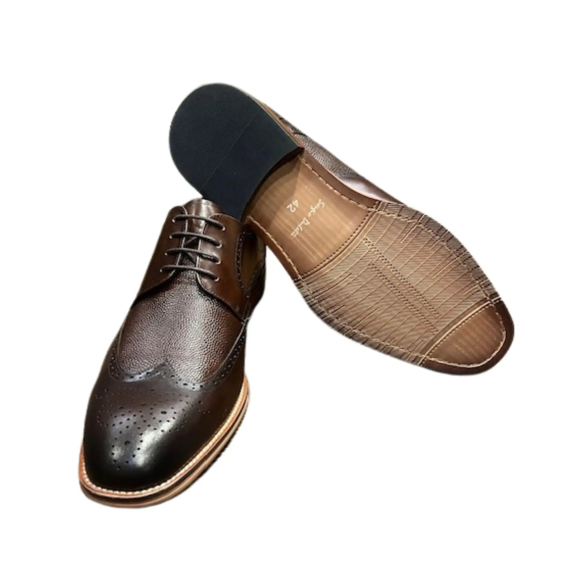 Buy Sergio Duletti Rico Brogues - Coffee | Brogue Shoess at Woven Durham