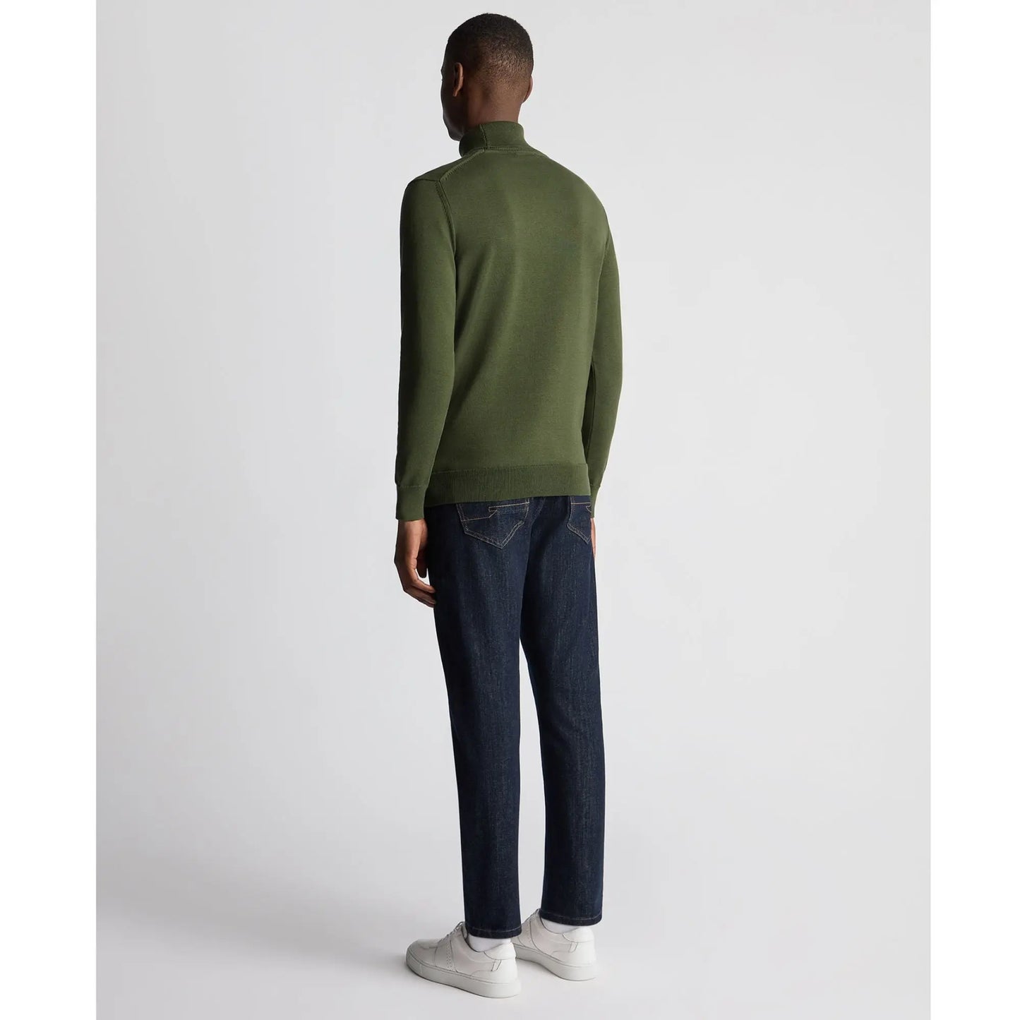 Buy Remus Uomo Roll-Neck Sweater - Green | Roll-Neck Jumperss at Woven Durham