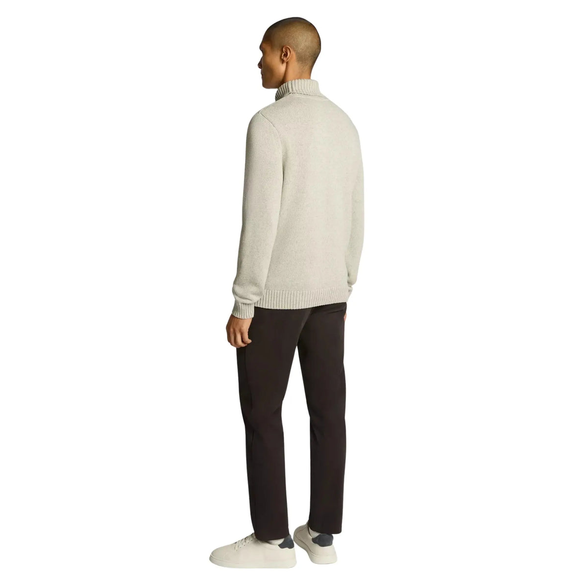 Buy Remus Uomo Roll-Neck Sweater - Light Grey | Crew-Neck Jumperss at Woven Durham