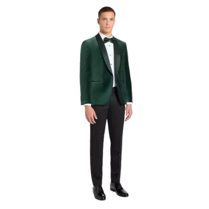 Buy Remus Uomo Romeo Shawl Collar Dinner Jacket - Green | Blazerss at Woven Durham