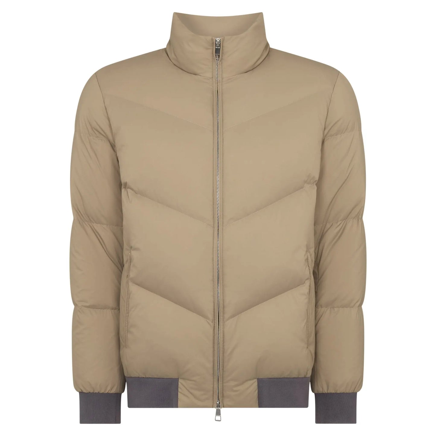 Buy Remus Uomo Ryker Taupe Padded Coat | Coatss at Woven Durham