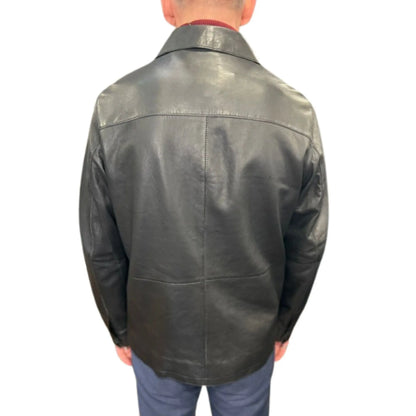 Buy Gabicci Vintage Sam Leather Jacket - Black | Leather Jackets at Woven Durham