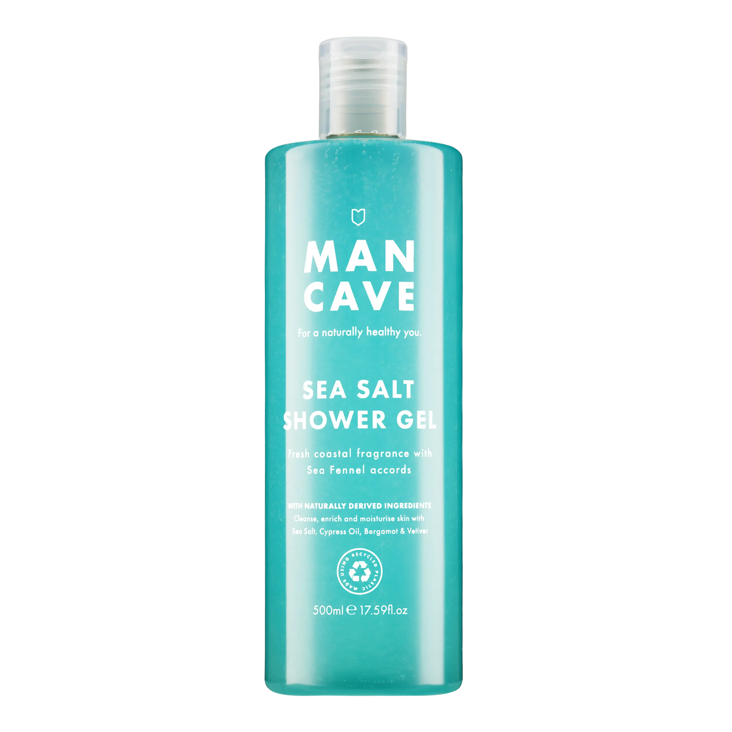 Buy ManCave Sea Salt Shower Gel 500ml, Shower Gel for Men, Mens Gifts | s at Woven Durham
