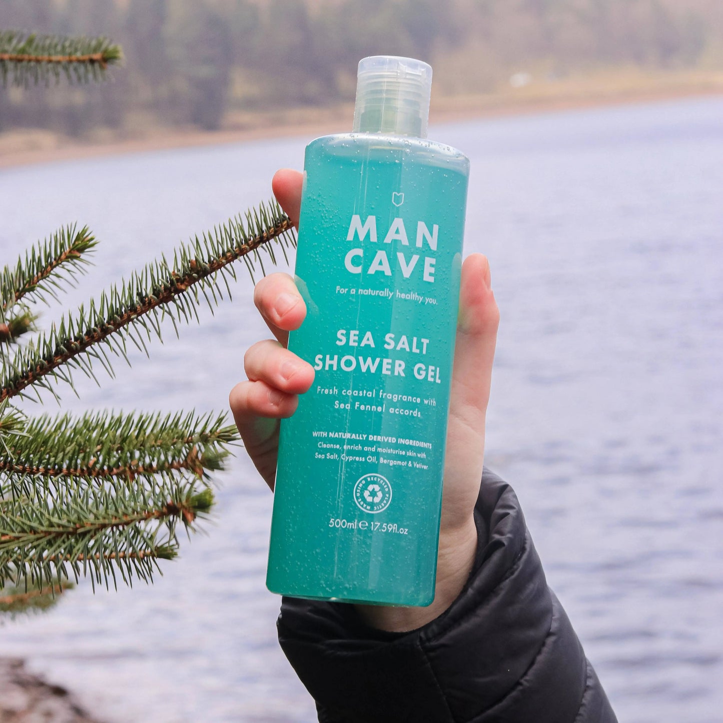 Buy ManCave Sea Salt Shower Gel 500ml, Shower Gel for Men, Mens Gifts | s at Woven Durham