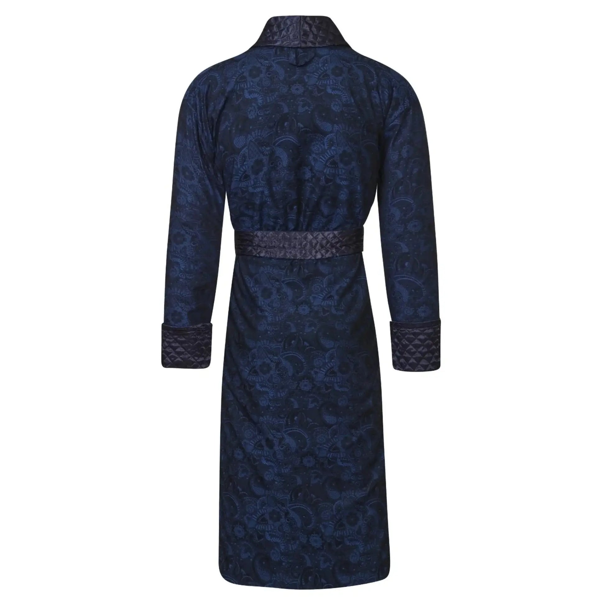 Buy Bown of London Sherlock Long Smoking Jacket - Navy | Nightgownss at Woven Durham