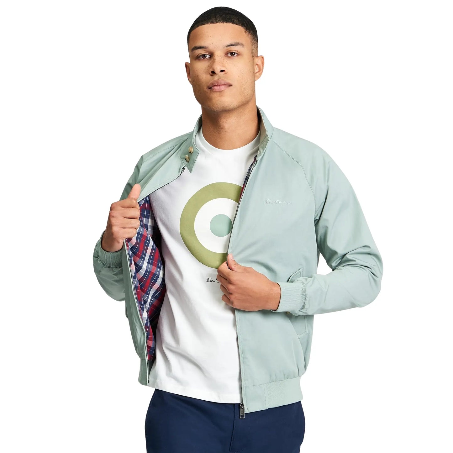 Buy Ben Sherman Signature Harrington Jacket - Sage | Harrington Jacketss at Woven Durham