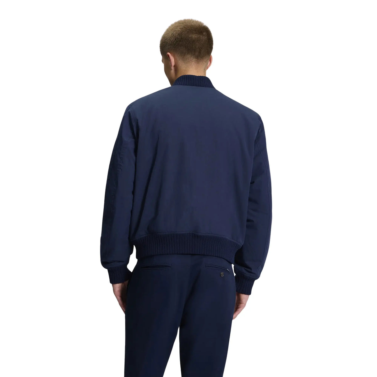 Buy Ben Sherman Soft Shell Navy Bomber Jacket | Harrington Jacketss at Woven Durham