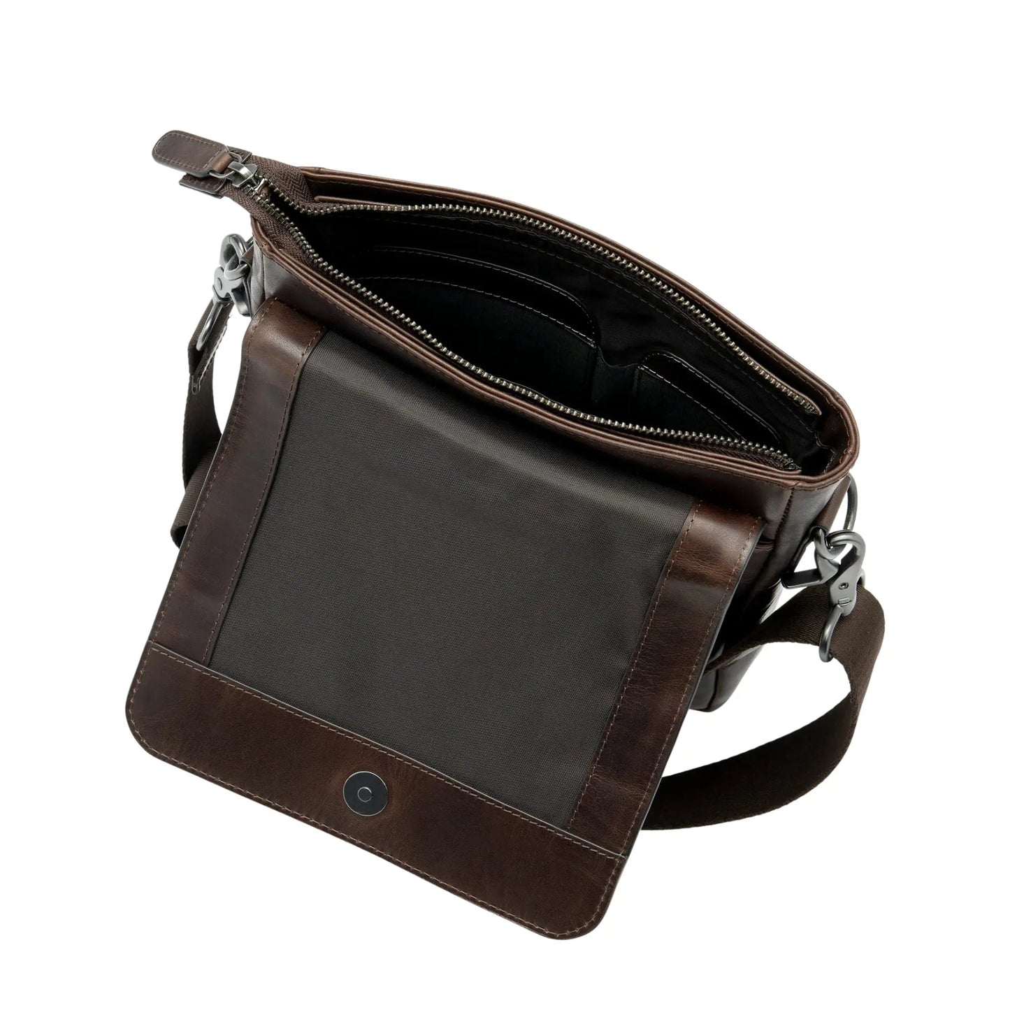 Buy Loake Stratford Dark Brown Calf Cross Body Bag | Bags & Satchelss at Woven Durham