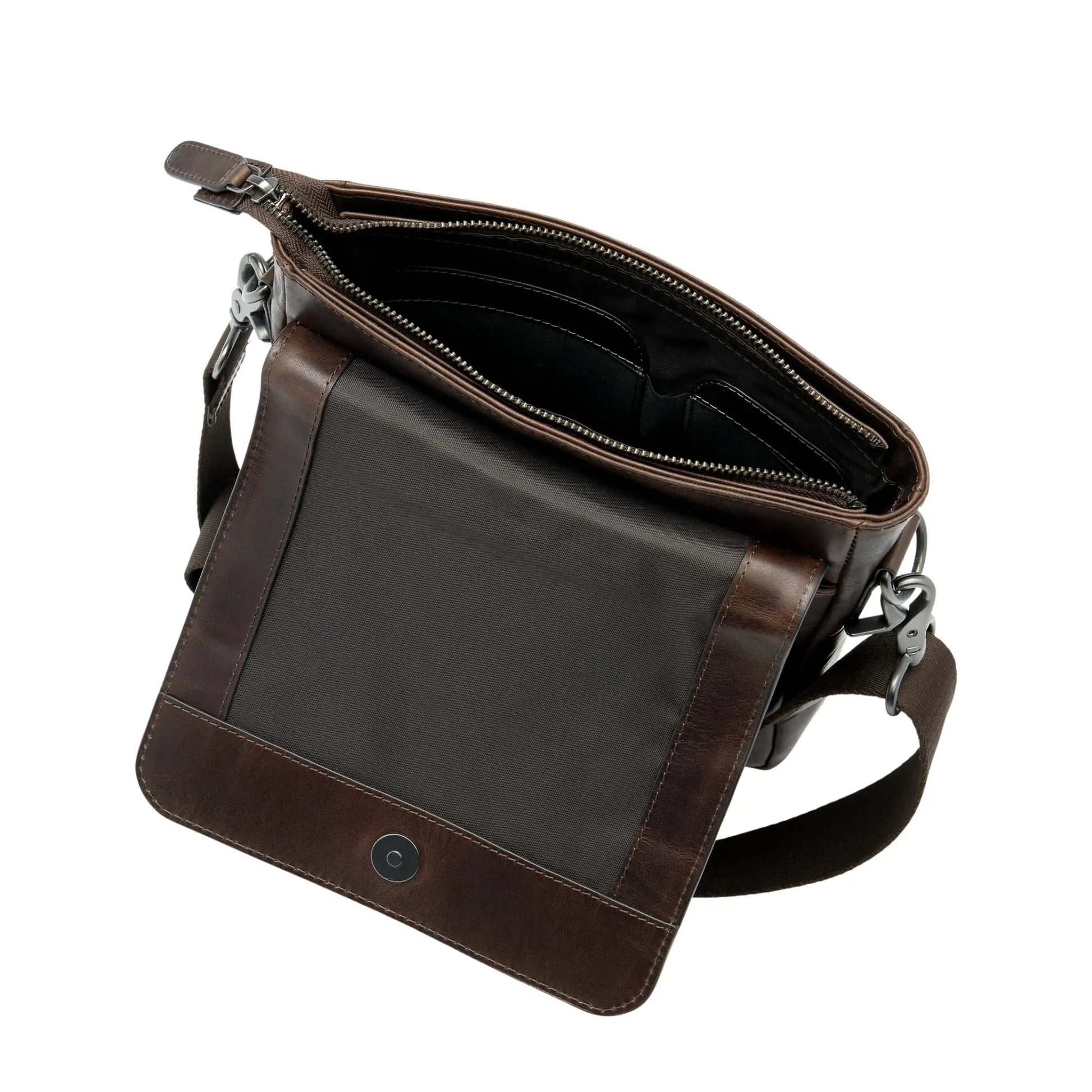 Buy Loake Stratford Dark Brown Calf Cross Body Bag | Bags & Satchelss at Woven Durham