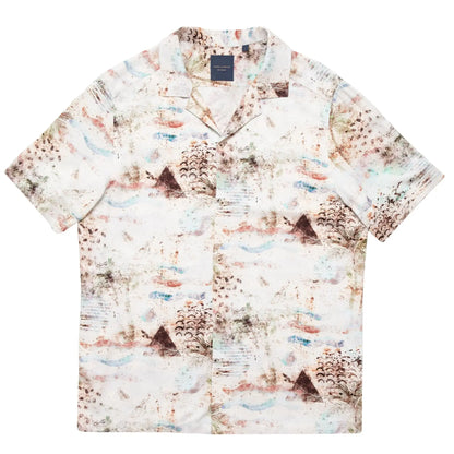 Buy Guide London Summer Breeze Short Sleeve Shirt - Beige | Short-Sleeved Shirtss at Woven Durham