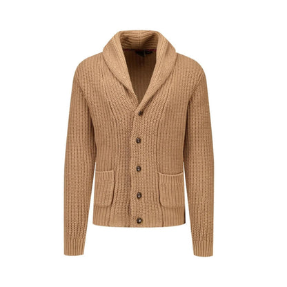 Buy Merc London Tampere Shawl Collar Cardigan - Camel | Cardiganss at Woven Durham