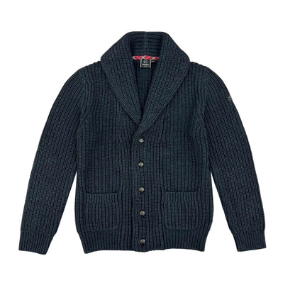 Buy Merc London Tampere Shawl Collar Cardigan - Charcoal | Cardiganss at Woven Durham