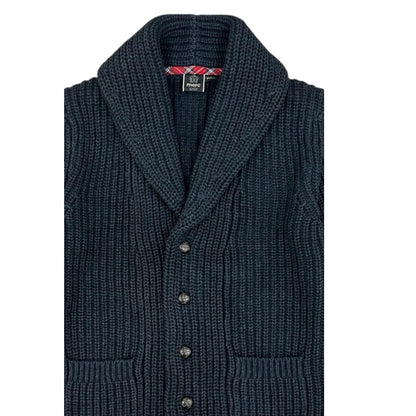 Buy Merc London Tampere Shawl Collar Cardigan - Charcoal | Cardiganss at Woven Durham