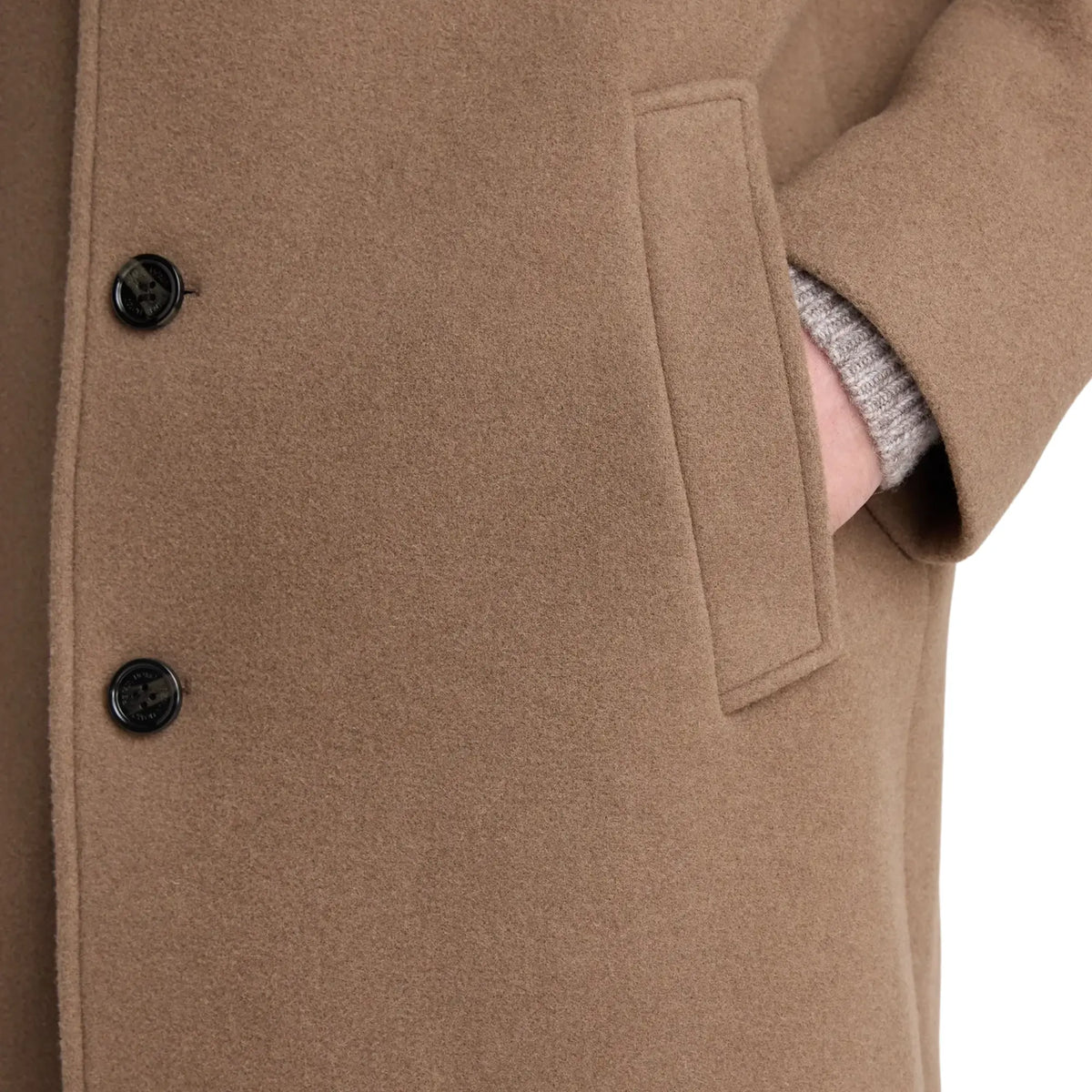 Buy Remus Uomo Taupe Carlsen Tailored Coat | Coatss at Woven Durham
