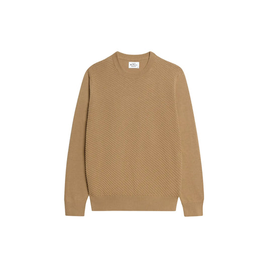 Buy Ben Sherman Texture Front Biscuit Crew Neck Jumper | Crew-Neck Jumperss at Woven Durham