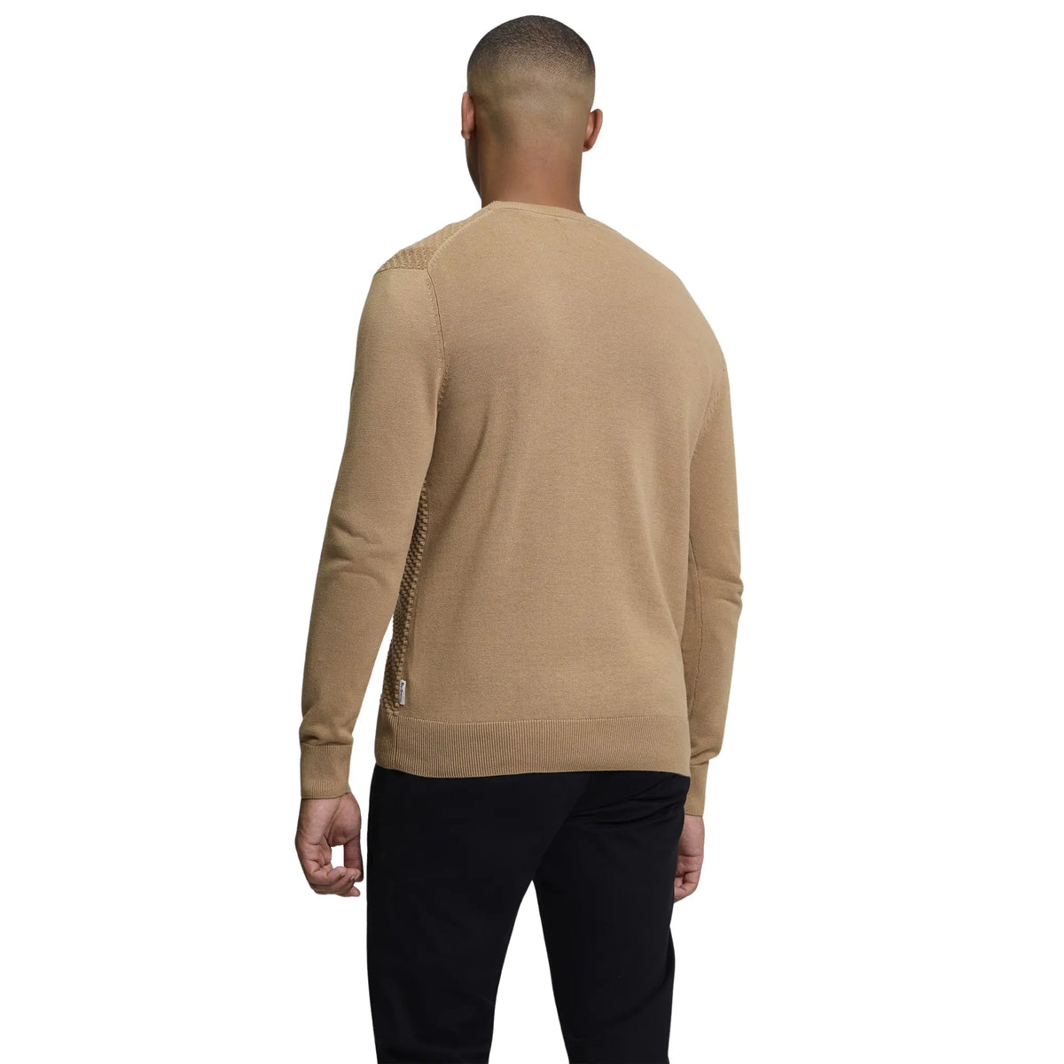 Buy Ben Sherman Texture Front Biscuit Crew Neck Jumper | Crew-Neck Jumperss at Woven Durham
