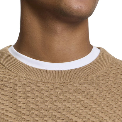 Buy Ben Sherman Texture Front Biscuit Crew Neck Jumper | Crew-Neck Jumperss at Woven Durham