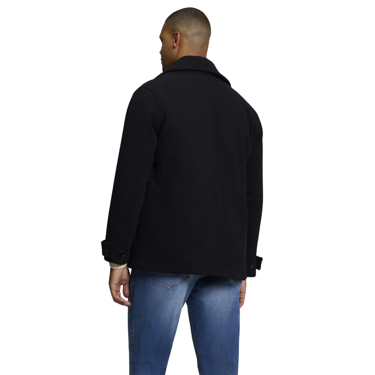 Buy Ben Sherman Textured Navy Peacoat | Harrington Jacketss at Woven Durham