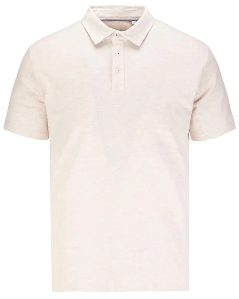 Buy Guide London Textured Polo - Pink | Short-Sleeved Polo Shirtss at Woven Durham