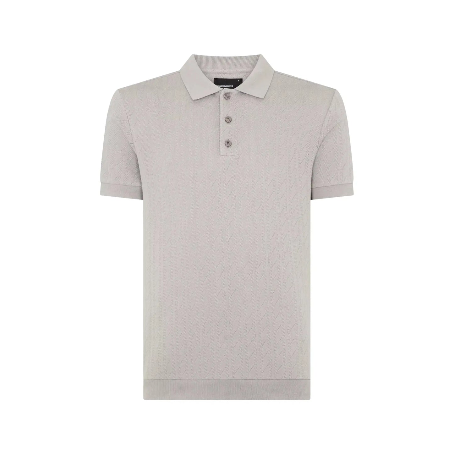 Buy Remus Uomo Textured Polo - Grey | Short-Sleeved Polo Shirtss at Woven Durham