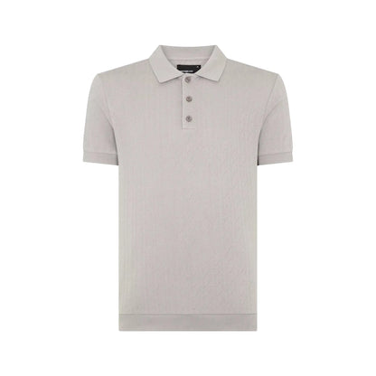 Buy Remus Uomo Textured Polo - Grey | Short-Sleeved Polo Shirtss at Woven Durham