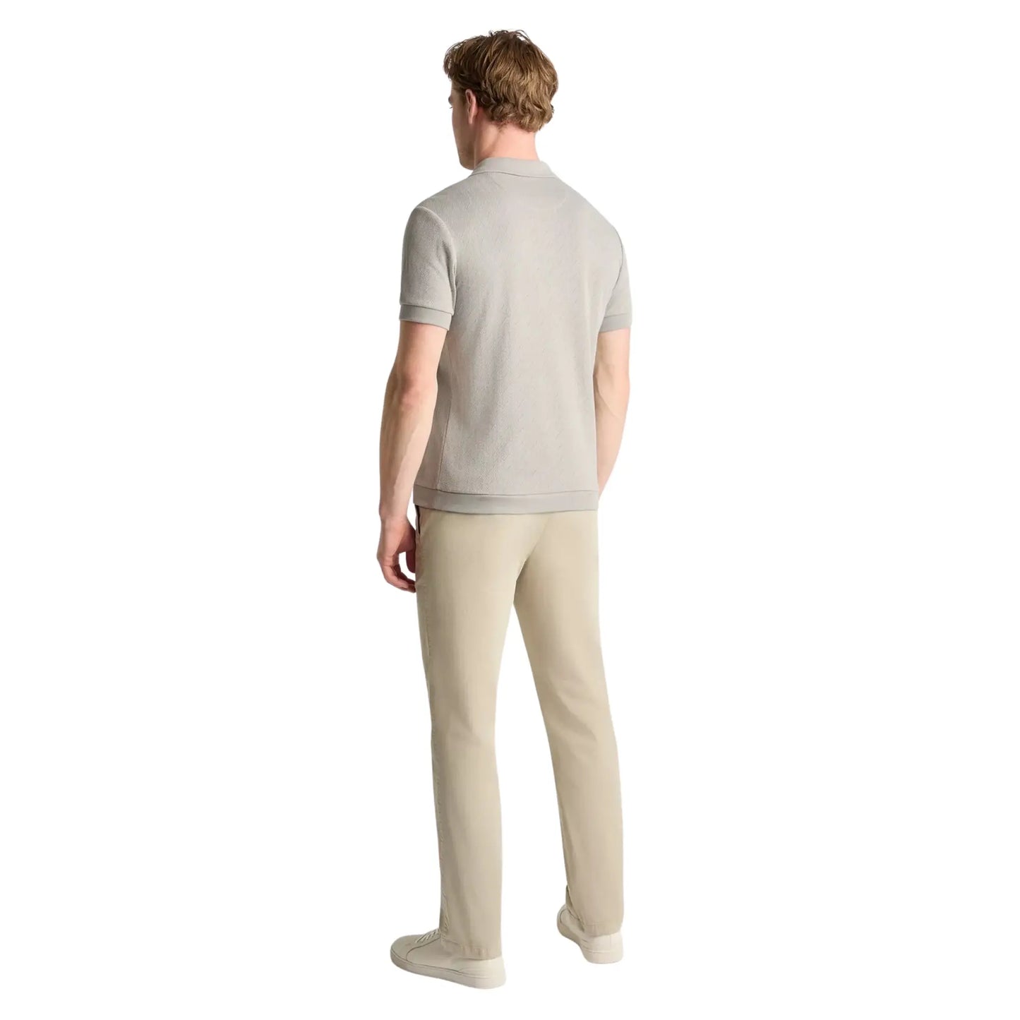 Buy Remus Uomo Textured Polo - Grey | Short-Sleeved Polo Shirtss at Woven Durham