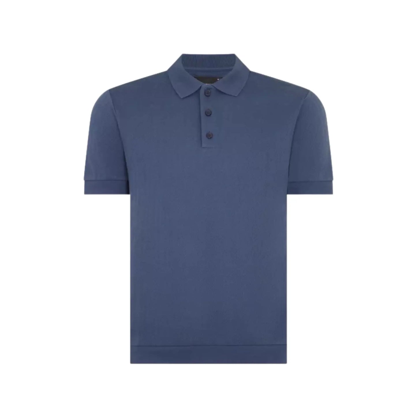 Buy Remus Uomo Textured Polo - Navy | Short-Sleeved Polo Shirtss at Woven Durham