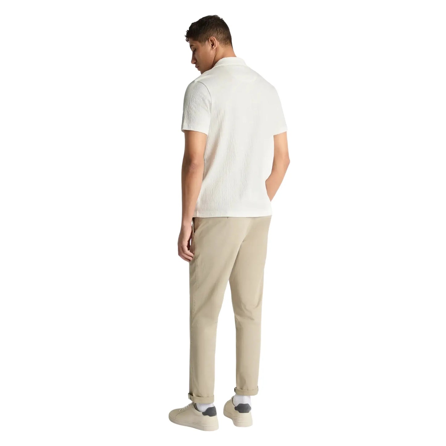 Buy Remus Uomo Textured Short Sleeve Shirt - White | Short-Sleeved Shirtss at Woven Durham