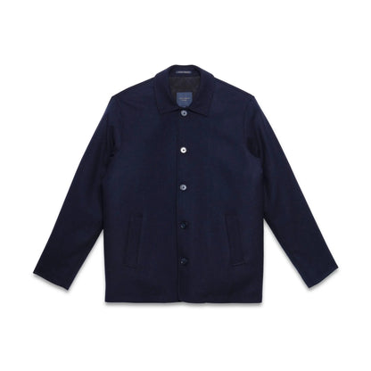 Buy Guide London Textured Wool Jacket - Navy | Worker Jacketss at Woven Durham