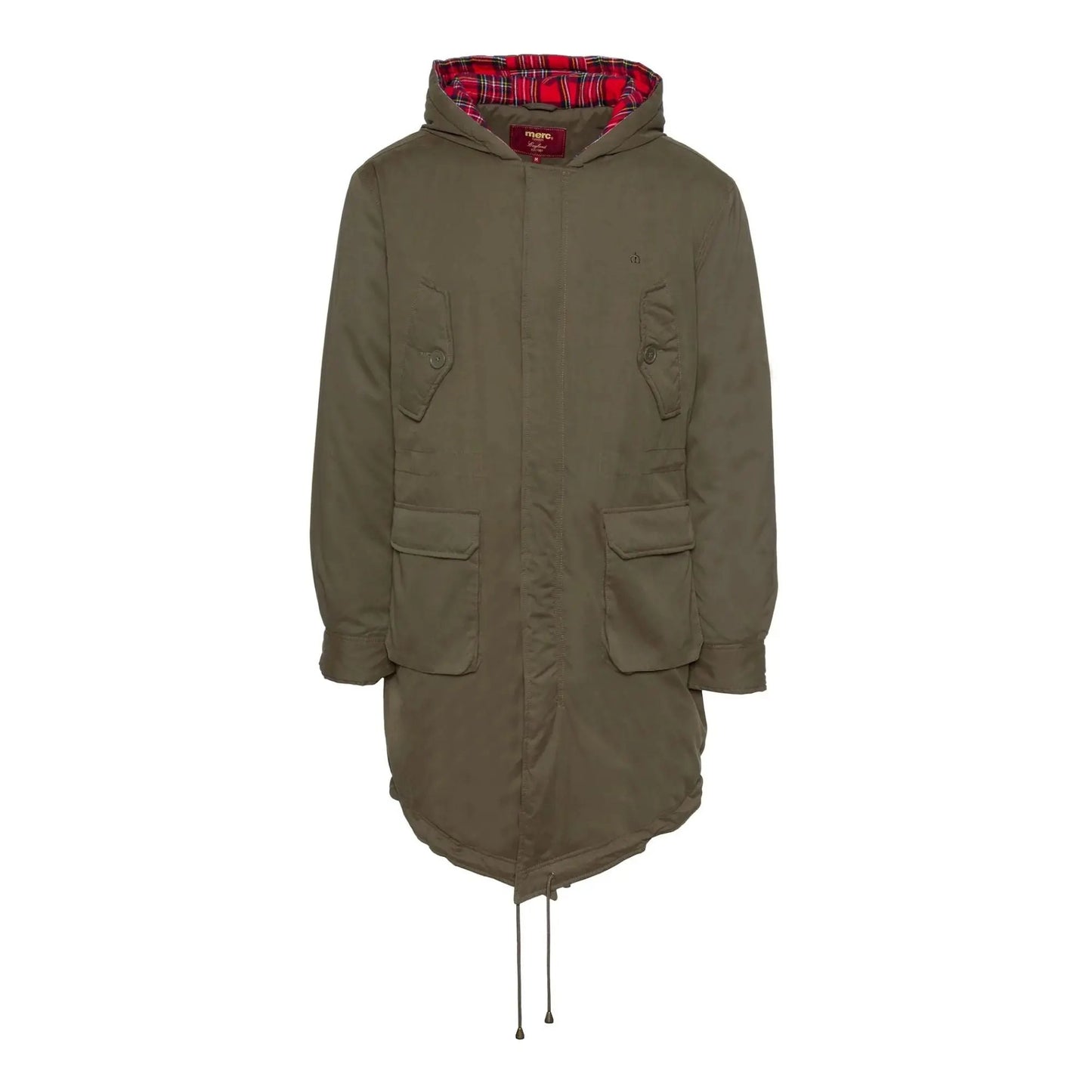 Buy Merc London Tobias Fishtail Parka - Combat Green | Coatss at Woven Durham