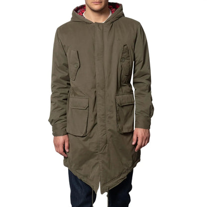 Buy Merc London Tobias Fishtail Parka - Combat Green | Coatss at Woven Durham