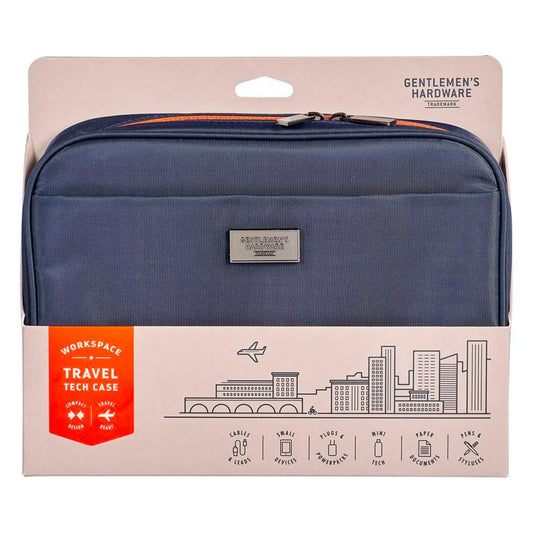 Buy Gentlemen's Hardware Travel Tech Case - Navy | Travel Bags at Woven Durham