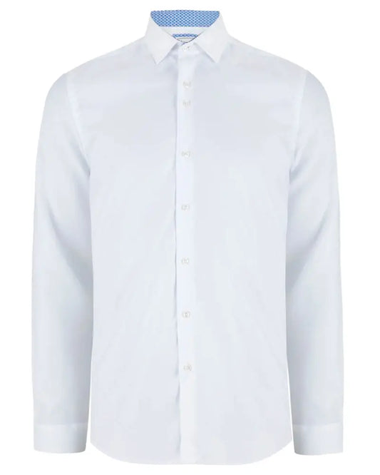 Buy Marnelli Sartoria Twill Shirt - White | Long-Sleeved Shirtss at Woven Durham