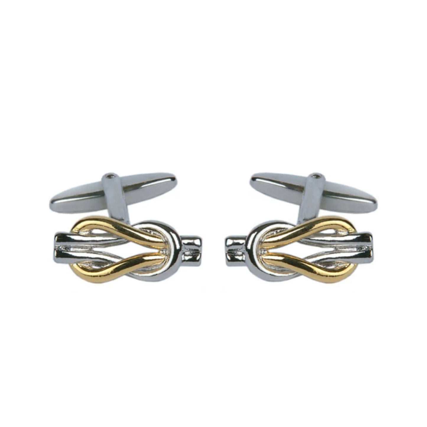 Buy Dalaco Two Tone Love Knot Cufflinks | Cufflinkss at Woven Durham