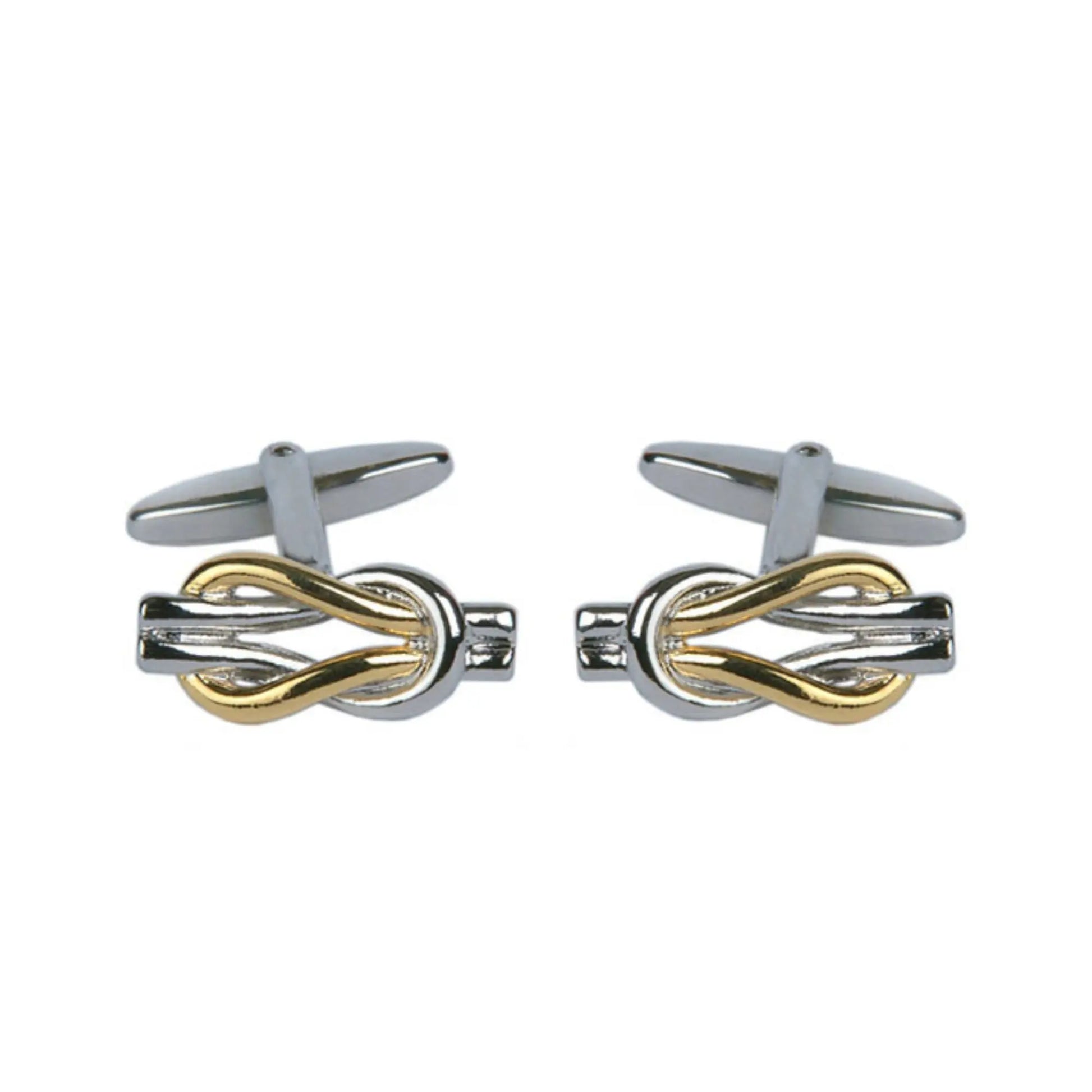 Buy Dalaco Two Tone Love Knot Cufflinks | Cufflinkss at Woven Durham