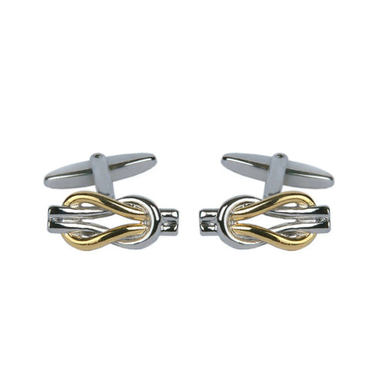 Buy Dalaco Two Tone Love Knot Cufflinks | Cufflinkss at Woven Durham