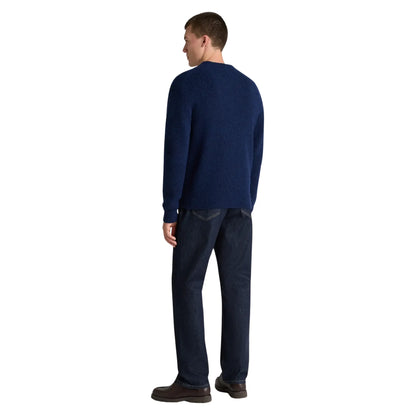 Buy Remus Uomo V-Neck Blue Sweater | Crew-Neck Jumperss at Woven Durham