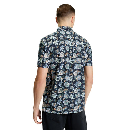 Buy Ben Sherman Watercolour Floral Print Short Sleeve Shirt - Black | Short-Sleeved Shirtss at Woven Durham