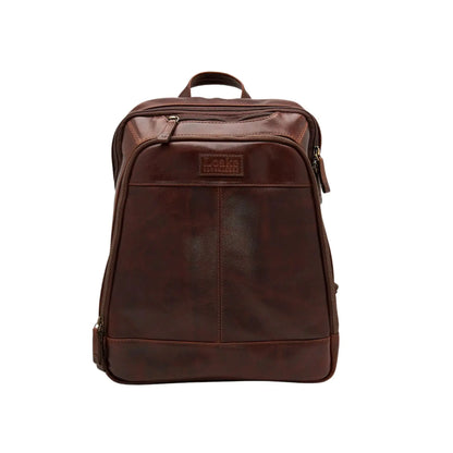 Buy Loake Waterloo Leather Rucksack - Brown | Backpacks at Woven Durham